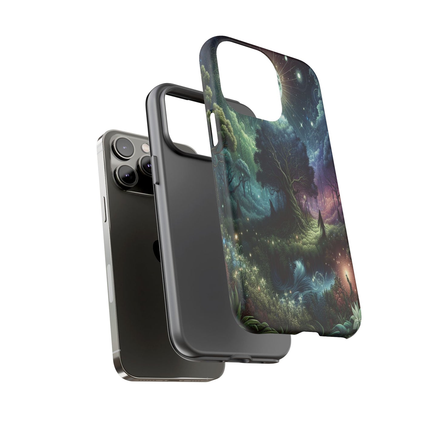 Luminous Forest Nightscape - Phone Case