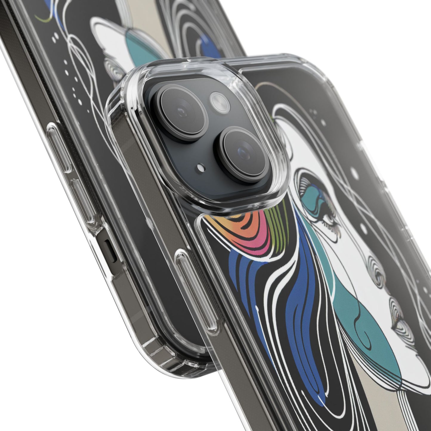 Transparent Portrait of Imagination Iphone Case Compatible With Iphone 16 15 14 - Clear Phone Cover