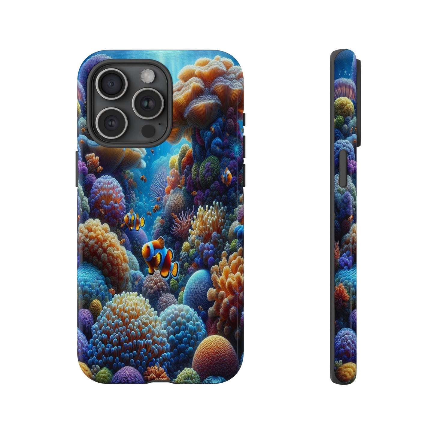 Custom ProtectiveUnderwater Paradise Alive with ColorIphone Case Compatible With Iphone 16 15 14 - Phone Cover