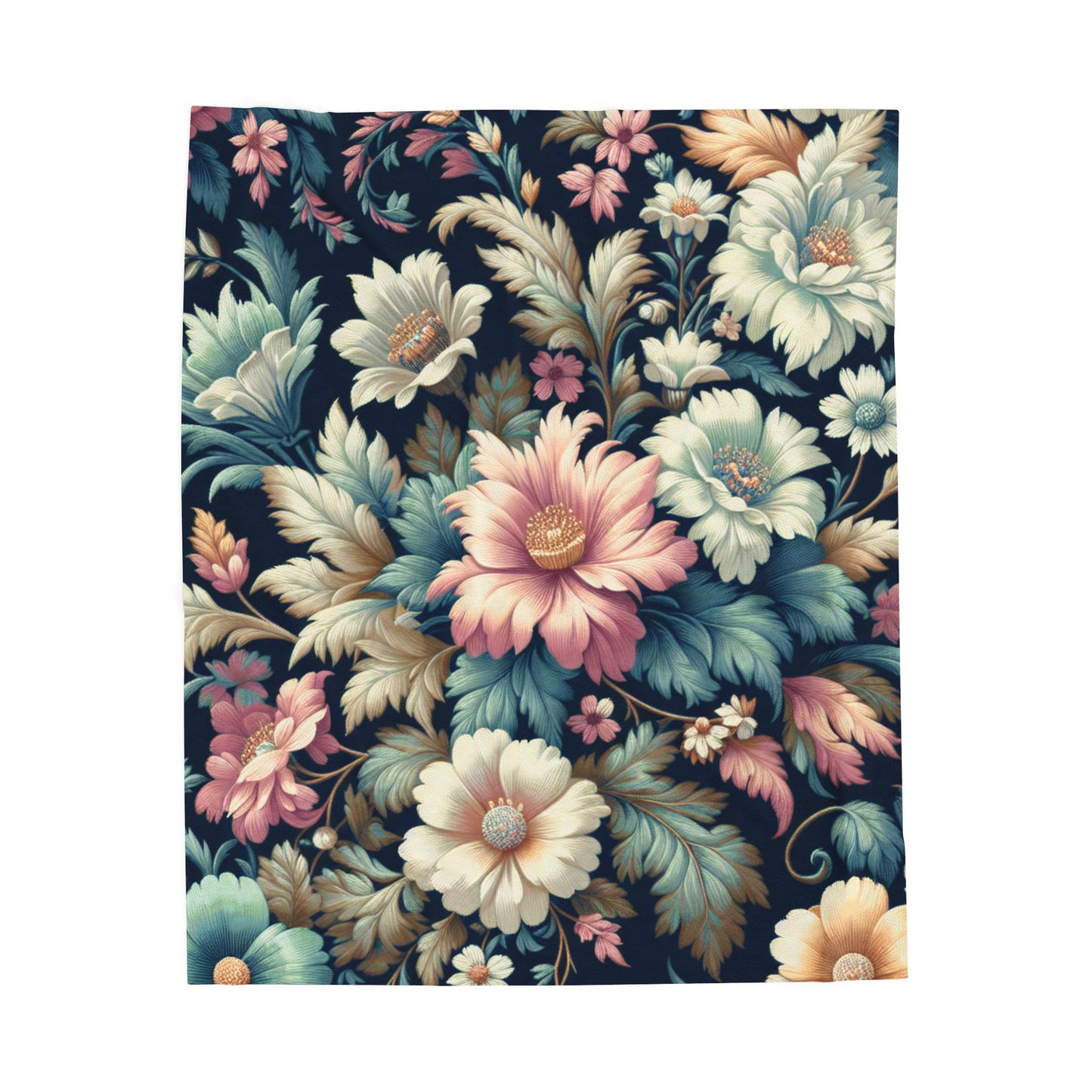Floral Radiance - Plush Blanket