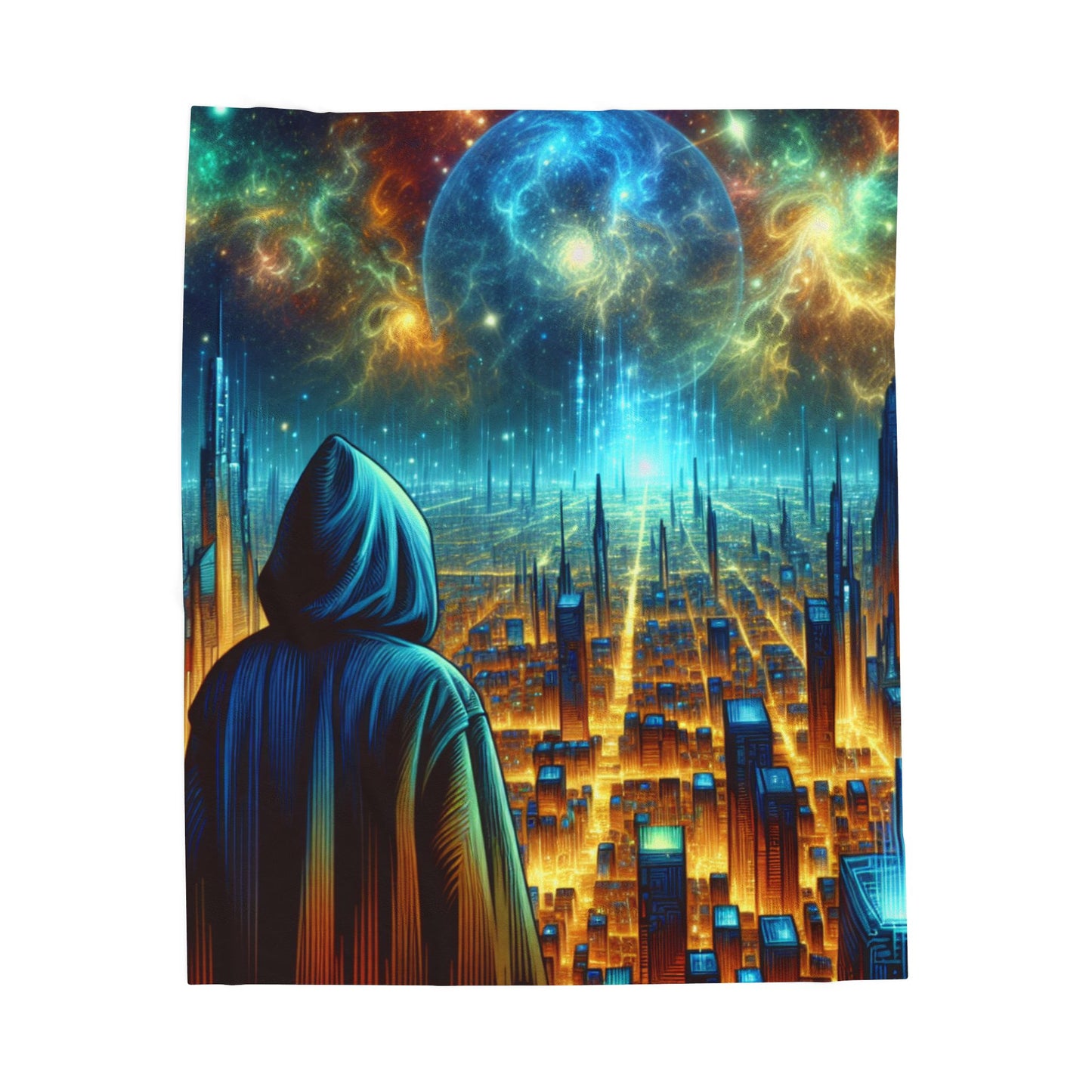 Spectral Spires in the Great Expanse - Plush Blanket