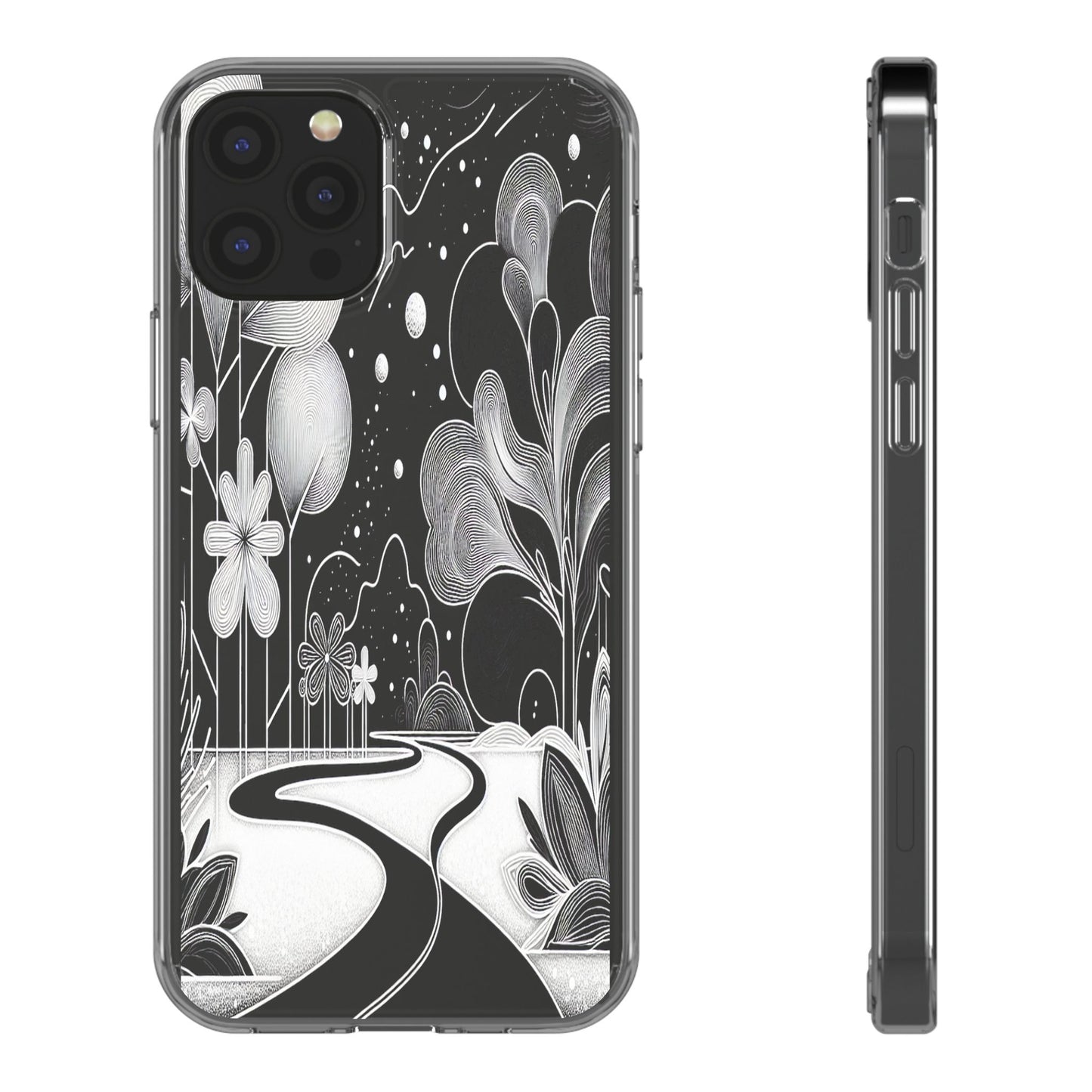 Transparent Pathway to Imagination Iphone Case Compatible With Iphone 16 15 14 - Clear Phone Cover