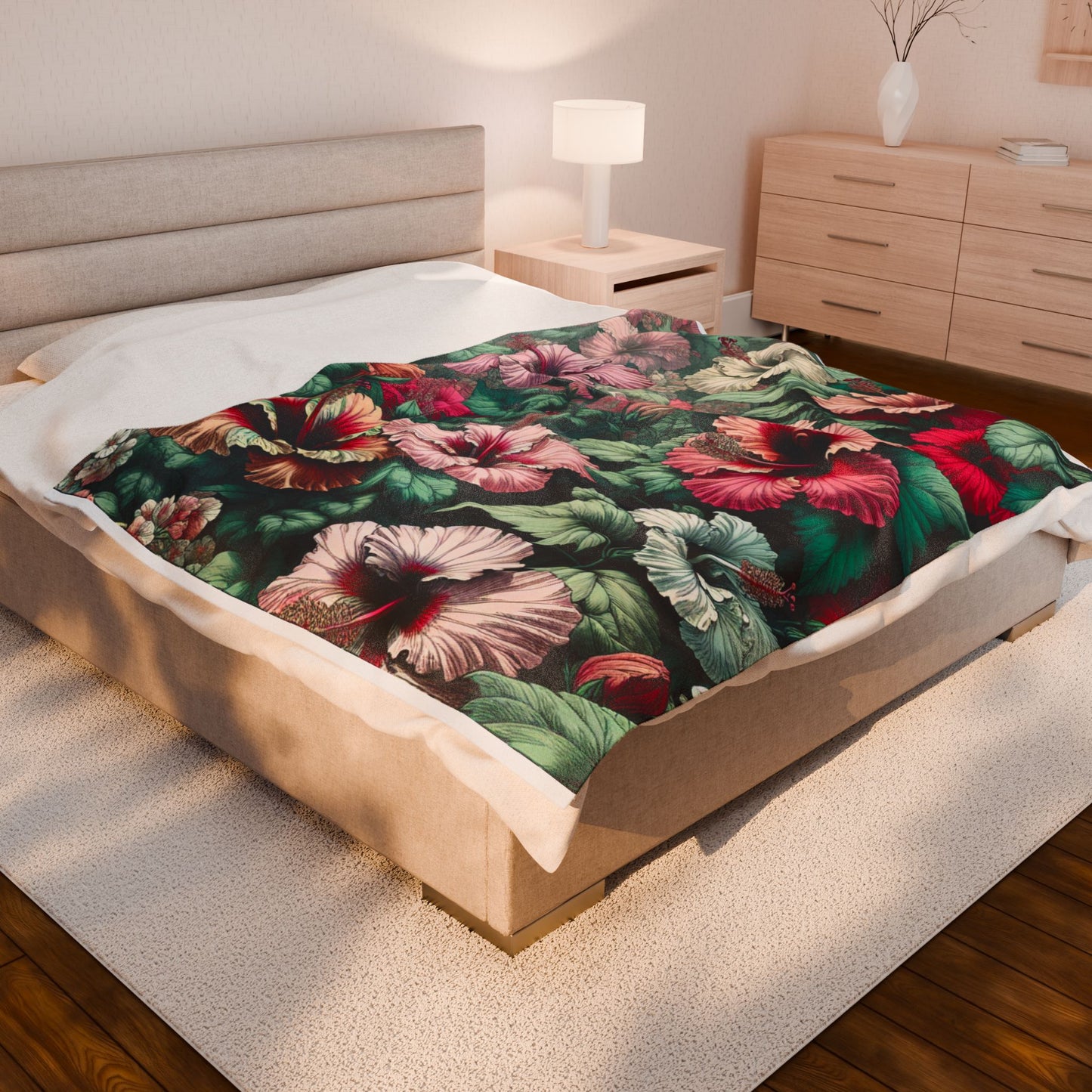 Floral Abundance - Plush Blanket