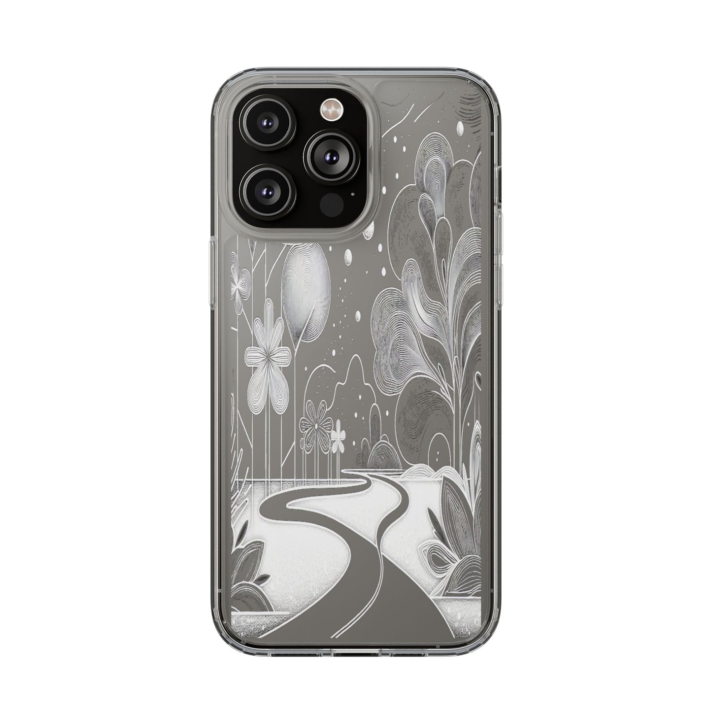 Transparent Pathway to Imagination Iphone Case Compatible With Iphone 16 15 14 - Clear Phone Cover