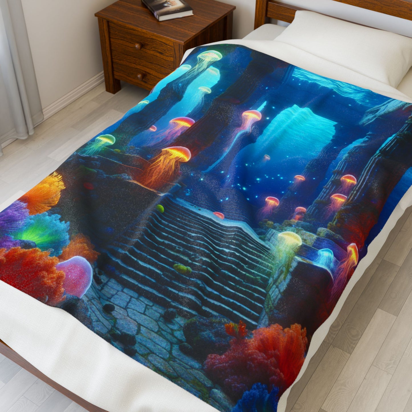 Undersea Illumination- Plush Blanket