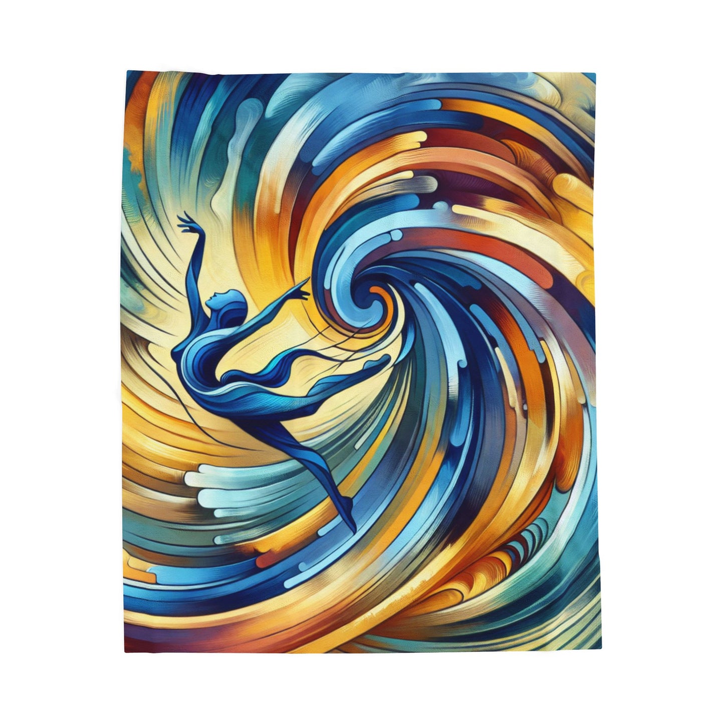 Harmonious Whirl - Plush Blanket