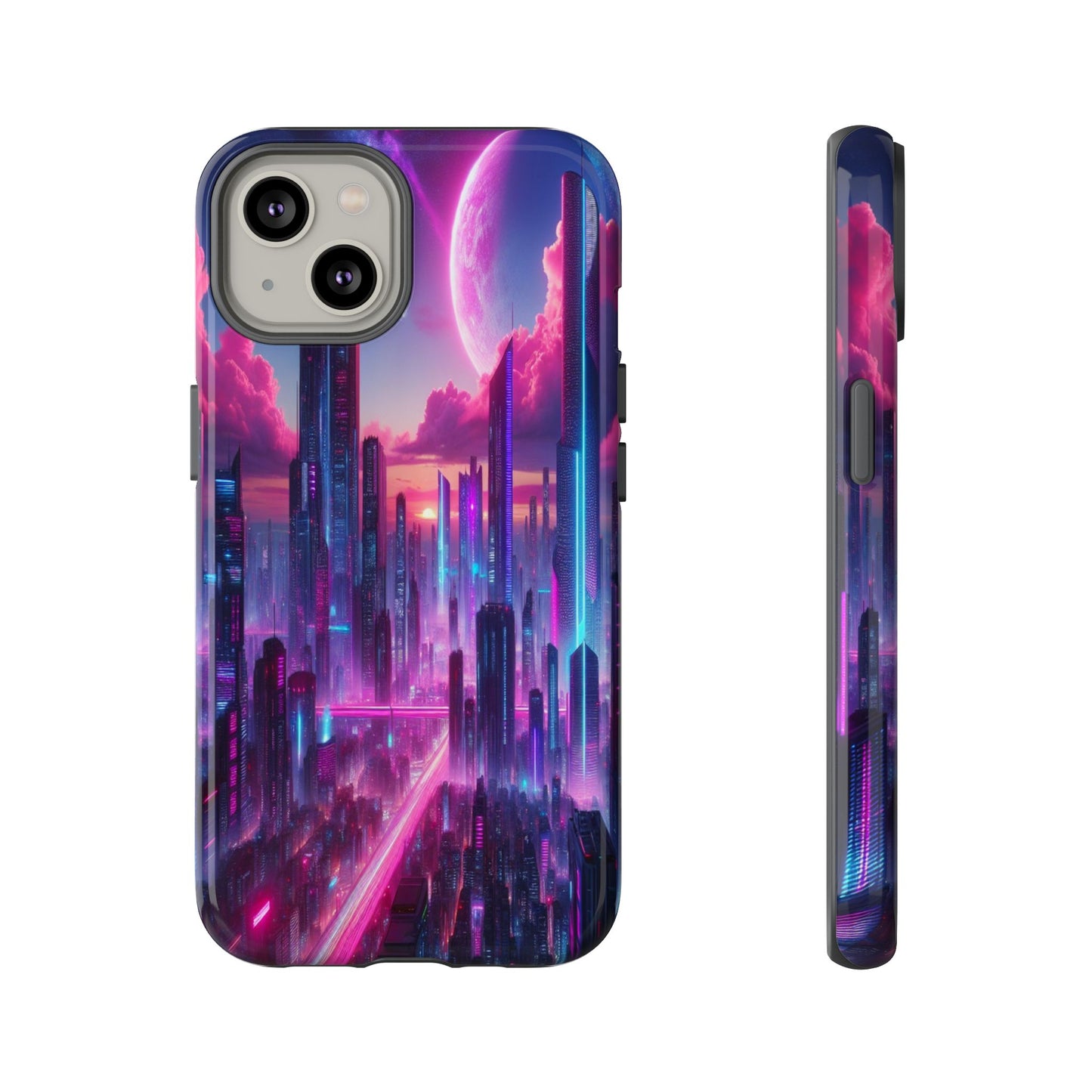 Futuristic Skyline Fantasy - Phone Case