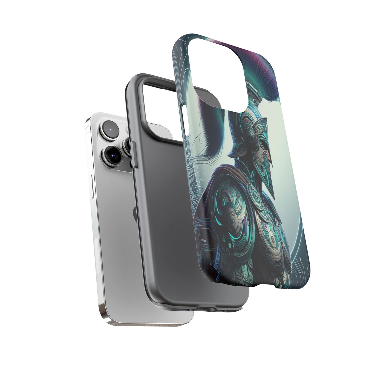 Custom ProtectiveGuardian of the Digital RealmIphone Case Compatible With Iphone 16 15 14 - Phone Cover