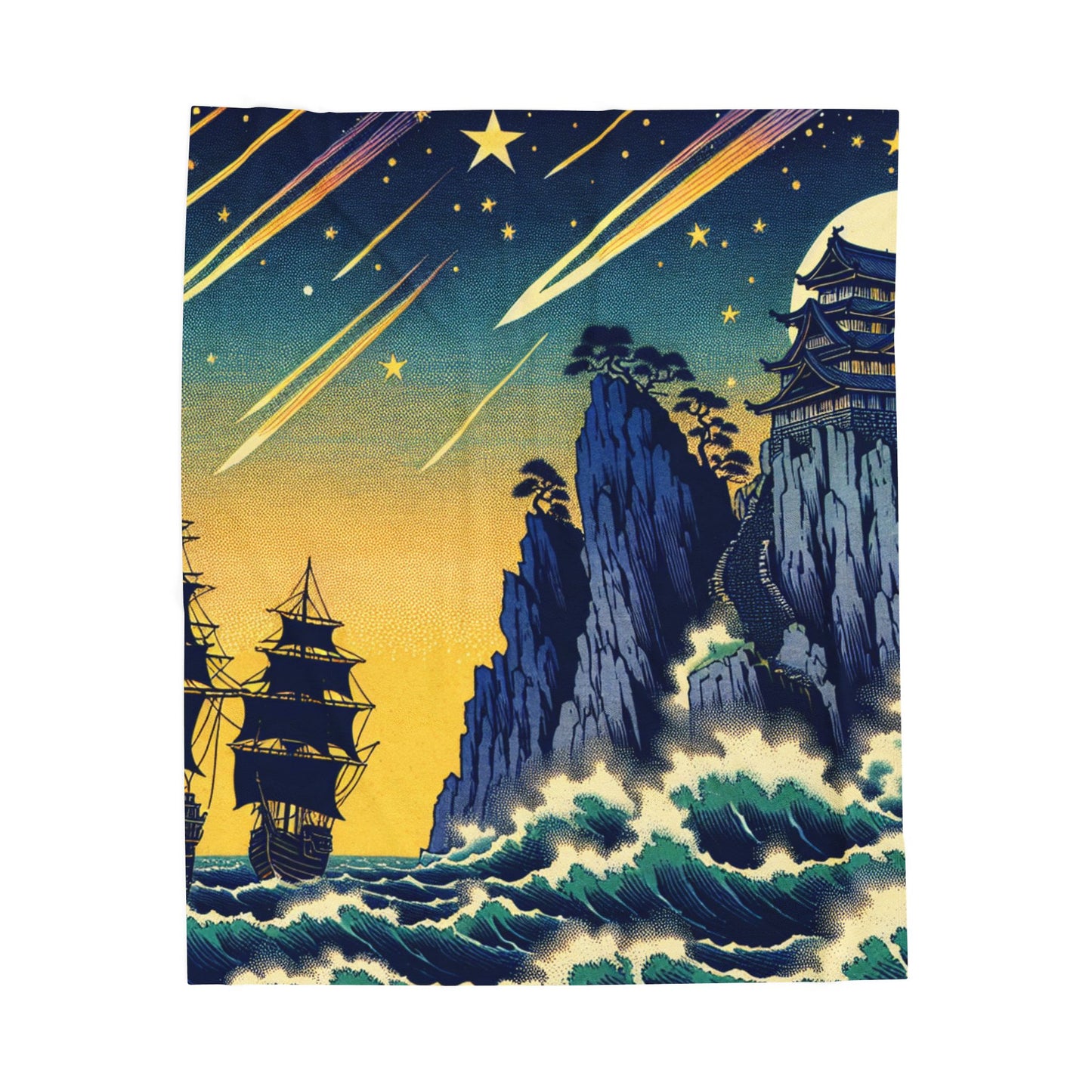 Seafarers and Shooting Stars - Plush Blanket