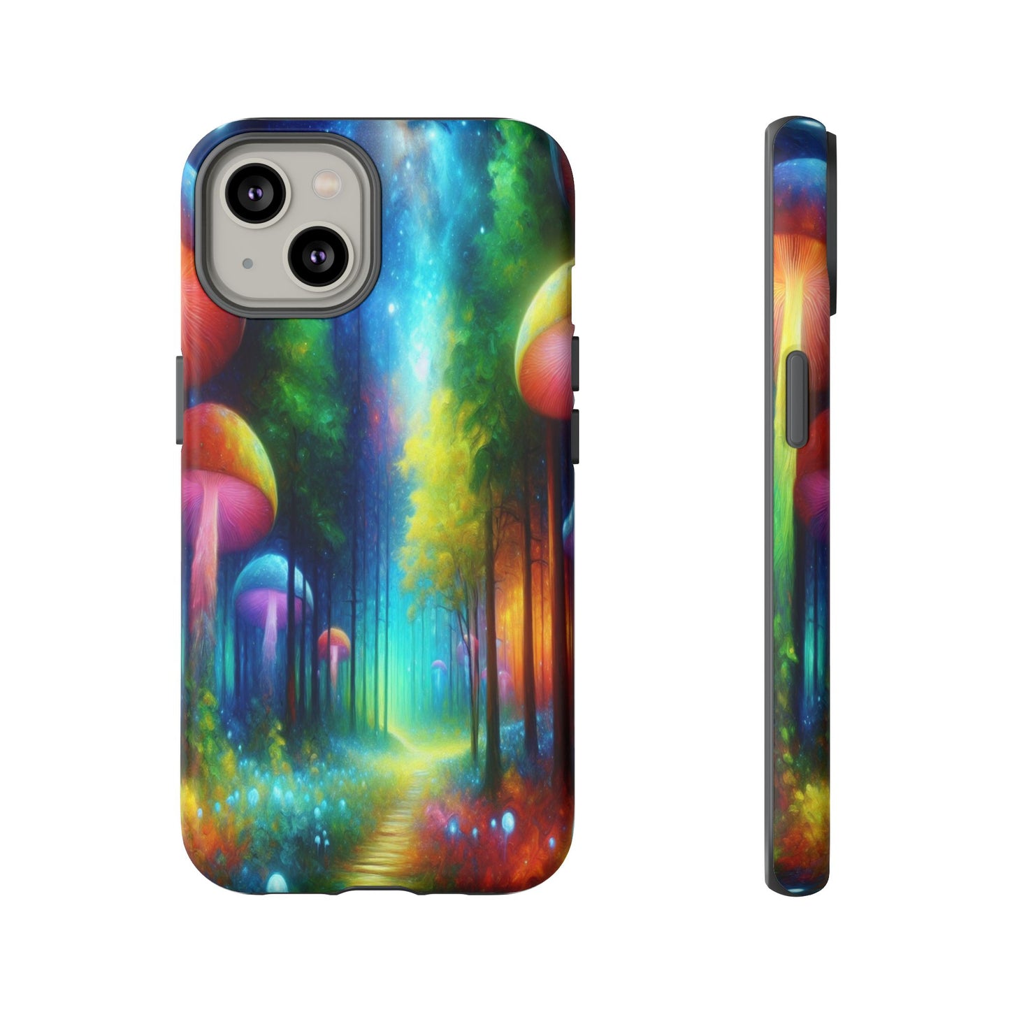 Mushroom Pathway in a Mystical Forest - Phone Case