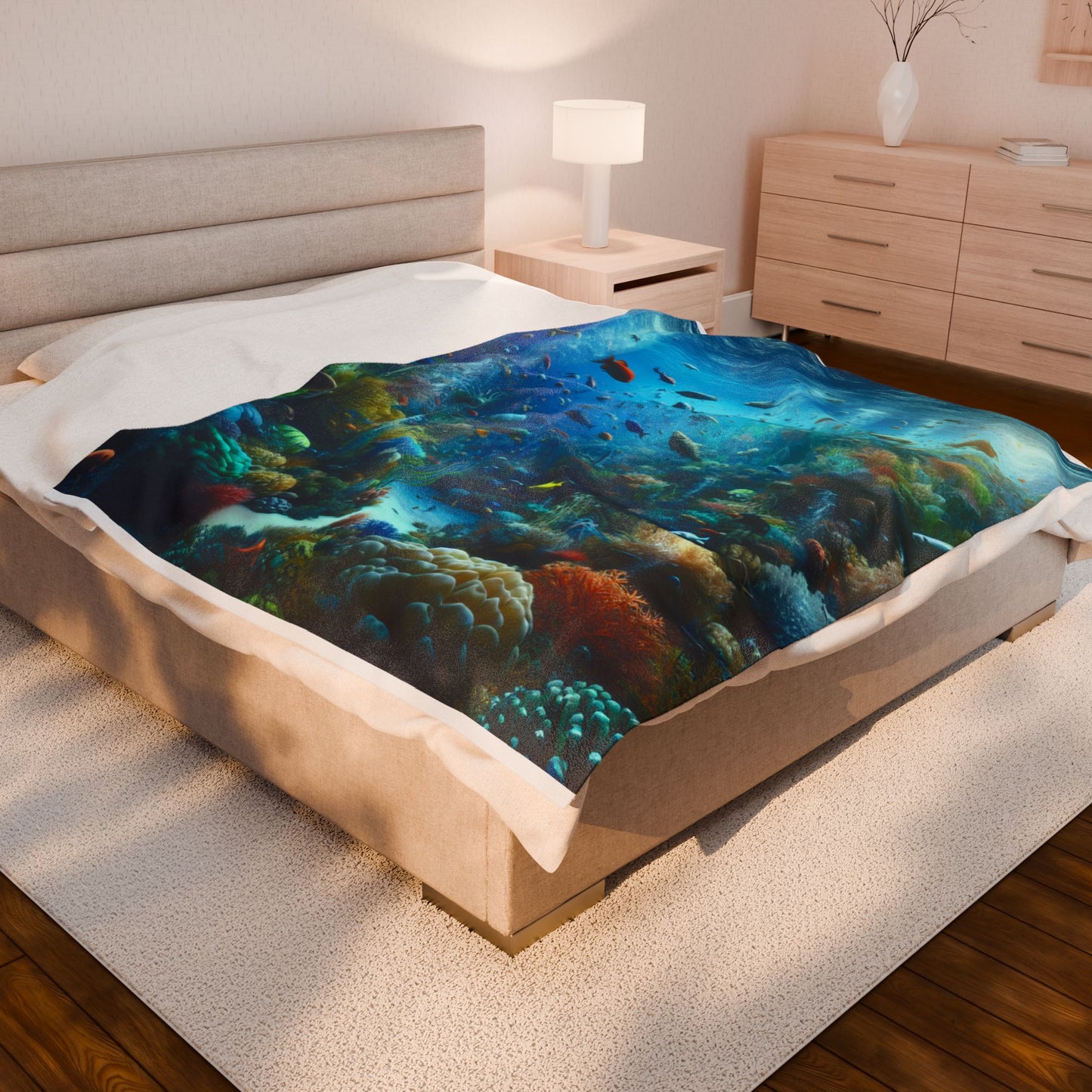 Undersea Marine Tapestry- Plush Blanket