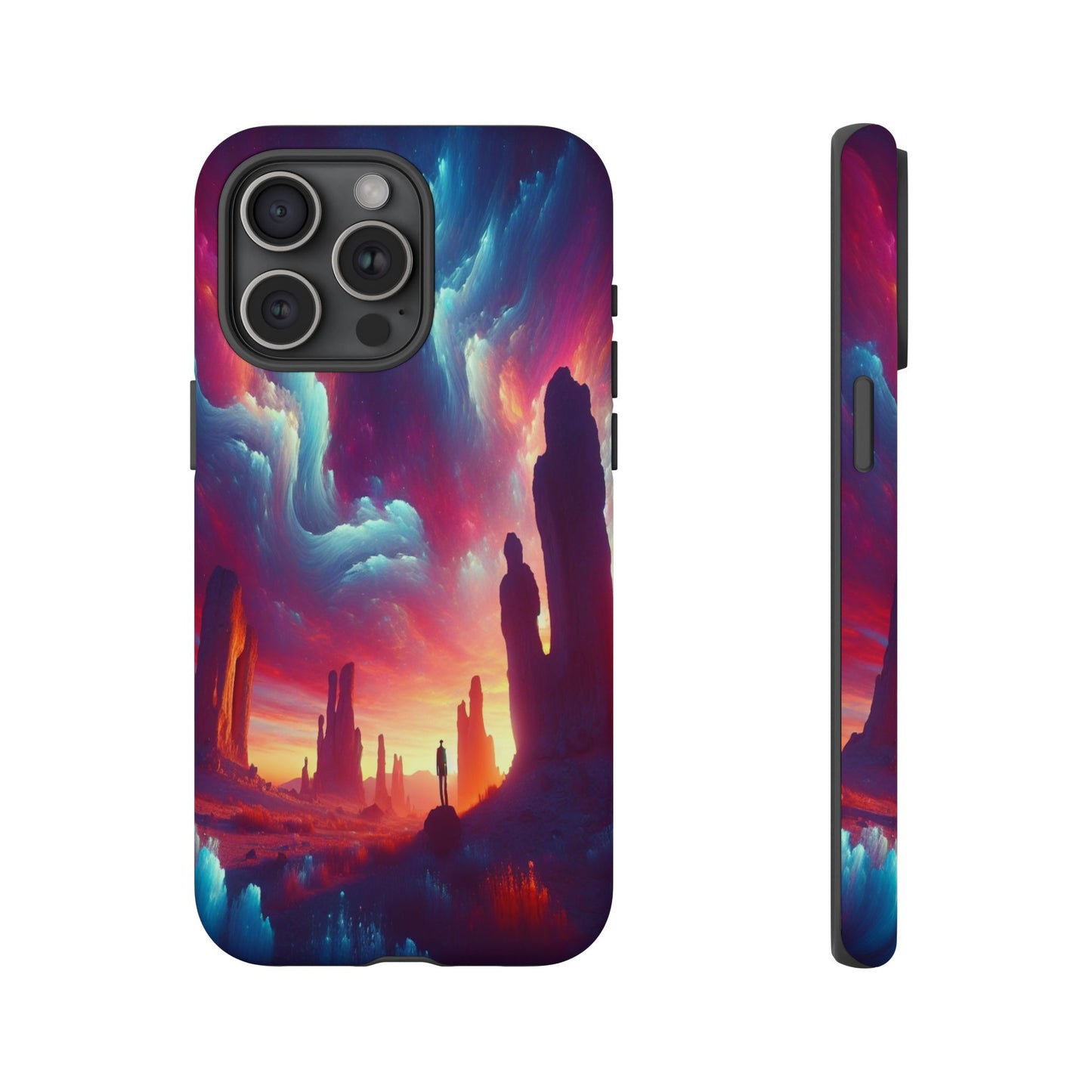 Wanderer in the Painted Sky - Phone Case