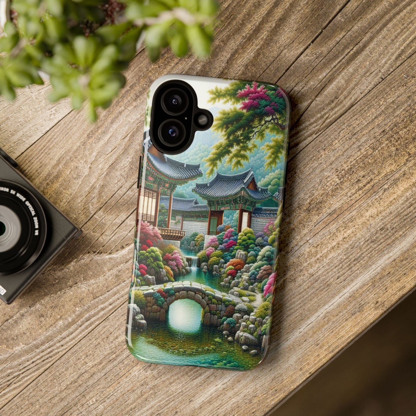 Custom ProtectiveTranquil Garden RetreatIphone Case Compatible With Iphone 16 15 14 - Phone Cover