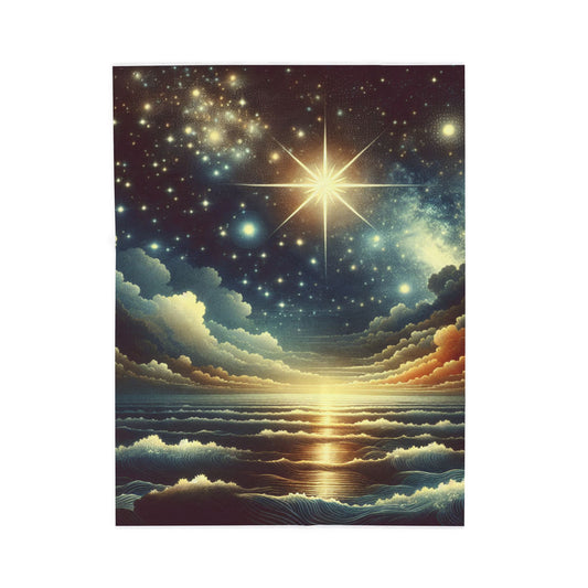 Radiance Above the Sea - Plush Blanket
