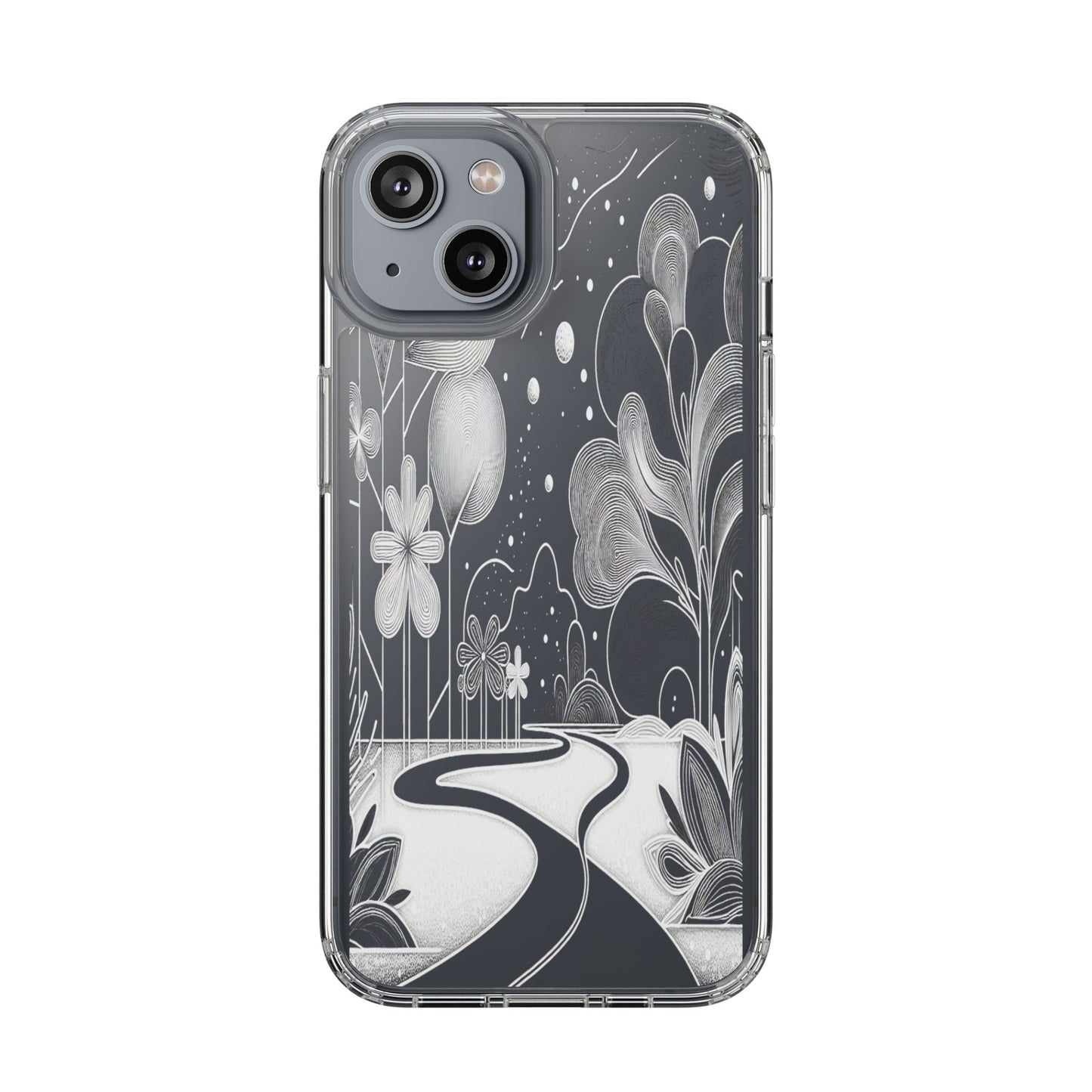 Transparent Pathway to Imagination Iphone Case Compatible With Iphone 16 15 14 - Clear Phone Cover