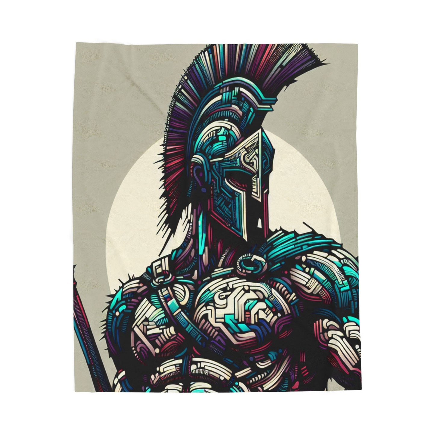 Futuristic Sentinel Duty- Plush Blanket