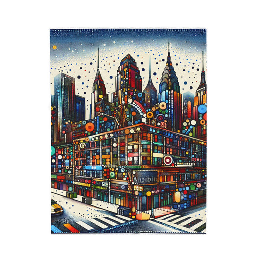 Chromatic Metropolis Harmony - Plush Blanket