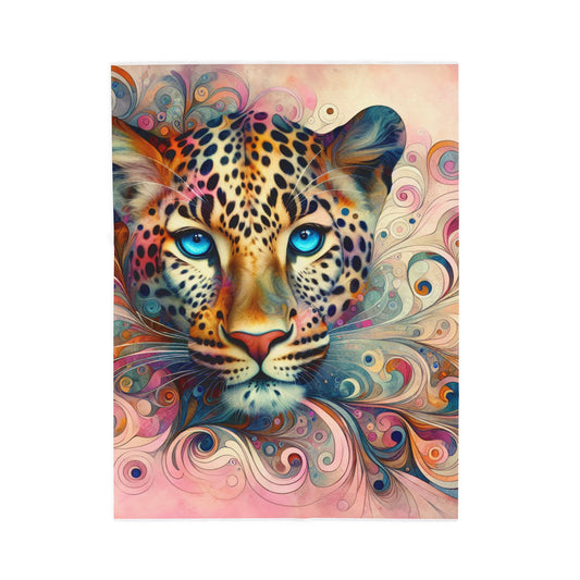 Leopard's Enigma - Plush Blanket