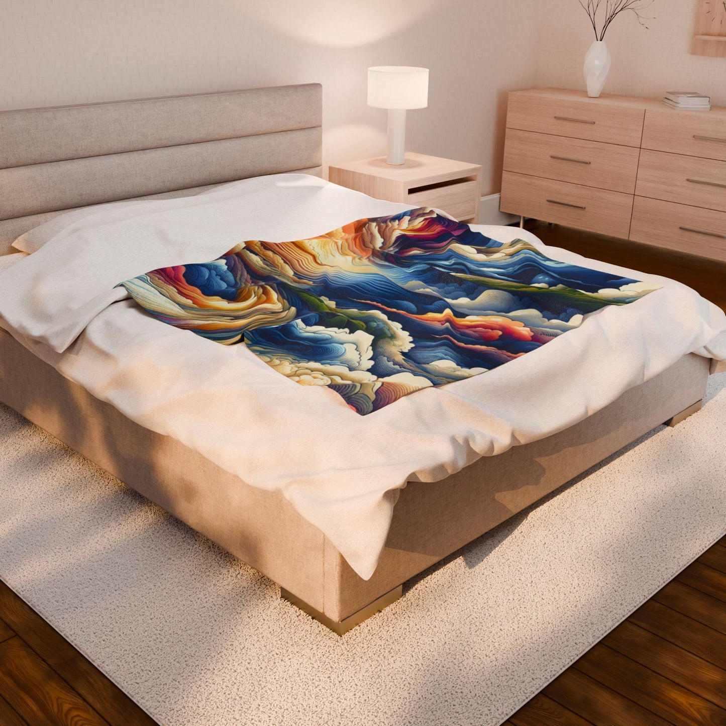 Swirling Creation - Plush Blanket