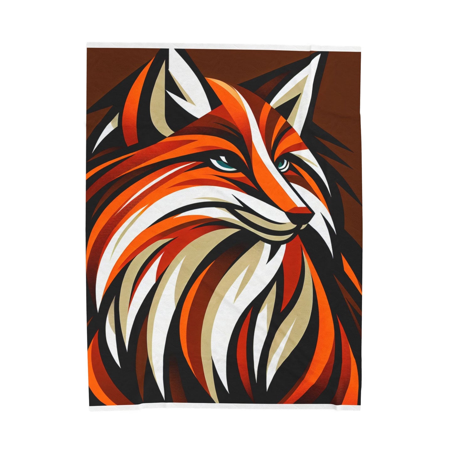 Foxy Vibes in Vibrance - Plush Blanket