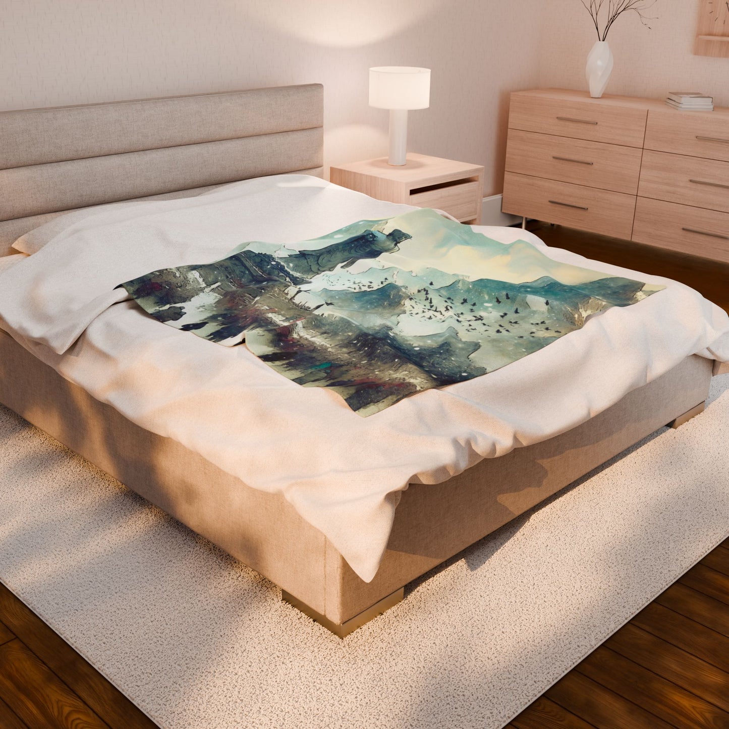 Pilgrimage of Tranquility - Plush Blanket