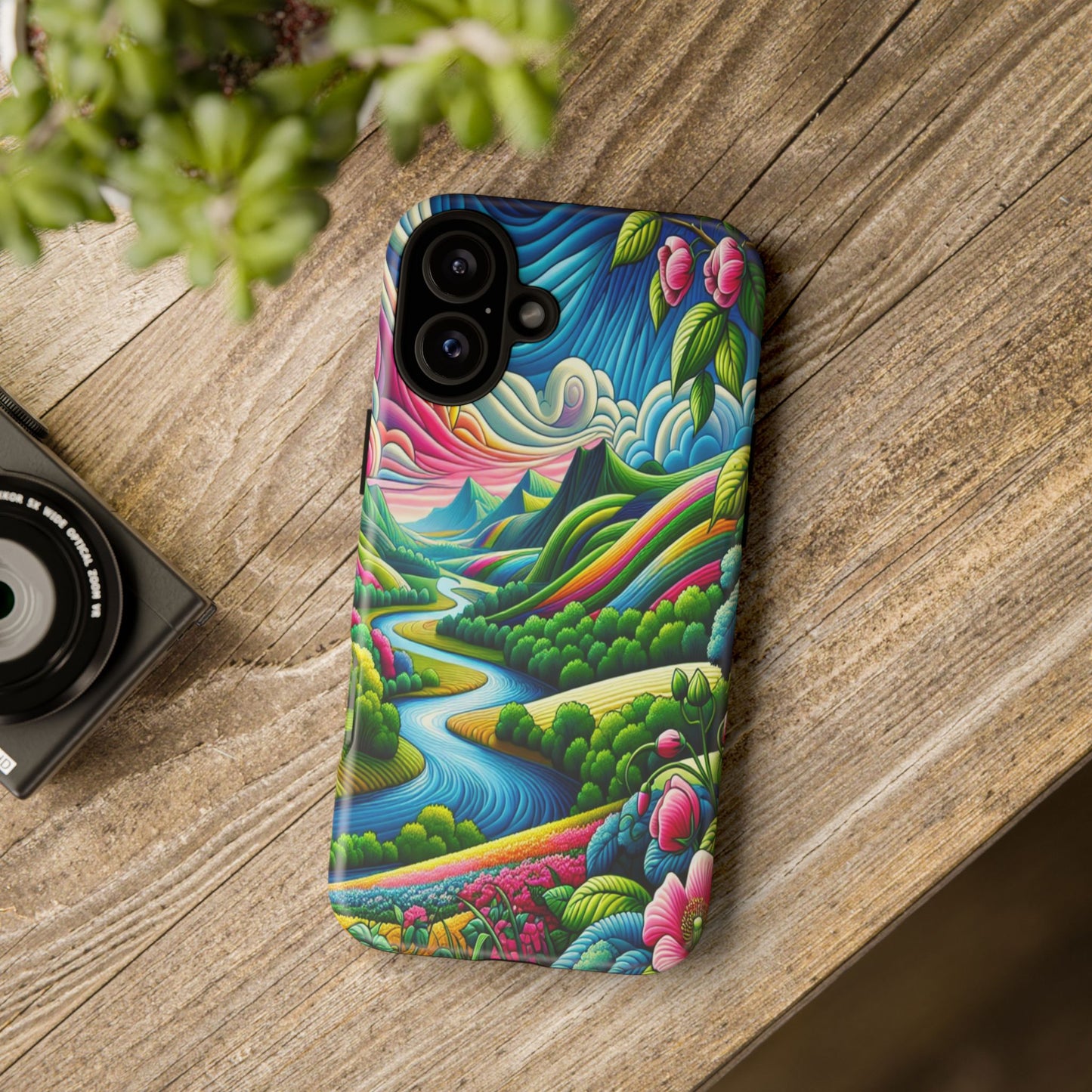 Colorful Landscape Fantasy - Phone Case