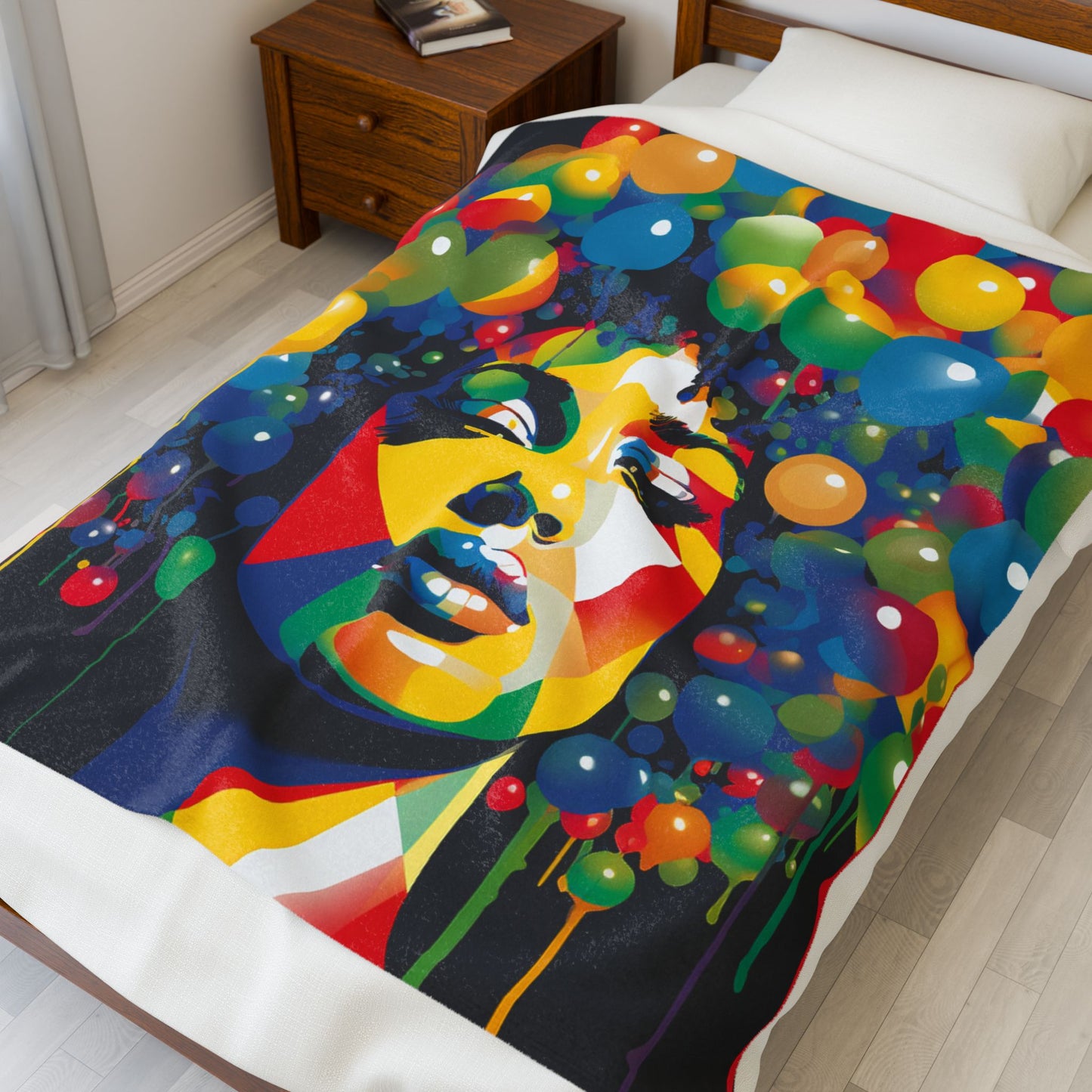 Colorful Mind Cascade- Plush Blanket