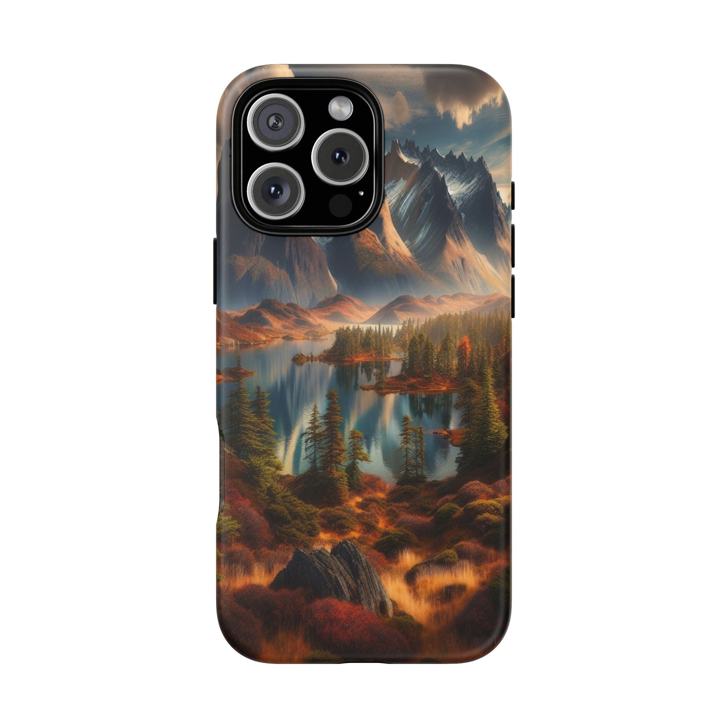 Custom ProtectiveMajestic Peaks and Tranquil WatersIphone Case Compatible With Iphone 16 15 14 - Phone Cover