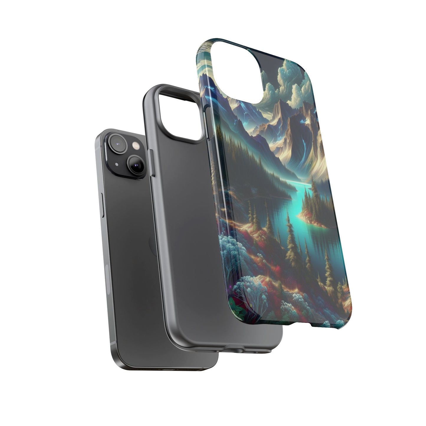 Custom ProtectiveMajestic Peaks and Tranquil WatersIphone Case Compatible With Iphone 16 15 14 - Phone Cover
