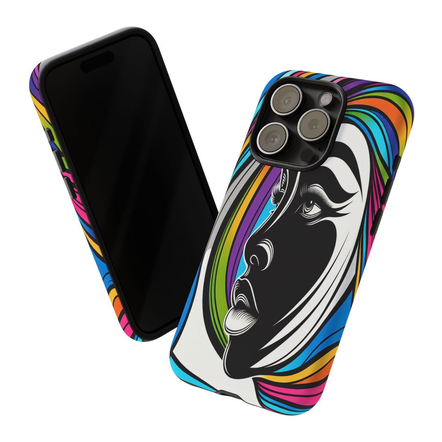 Colorful Portrait Fusion - Phone Case