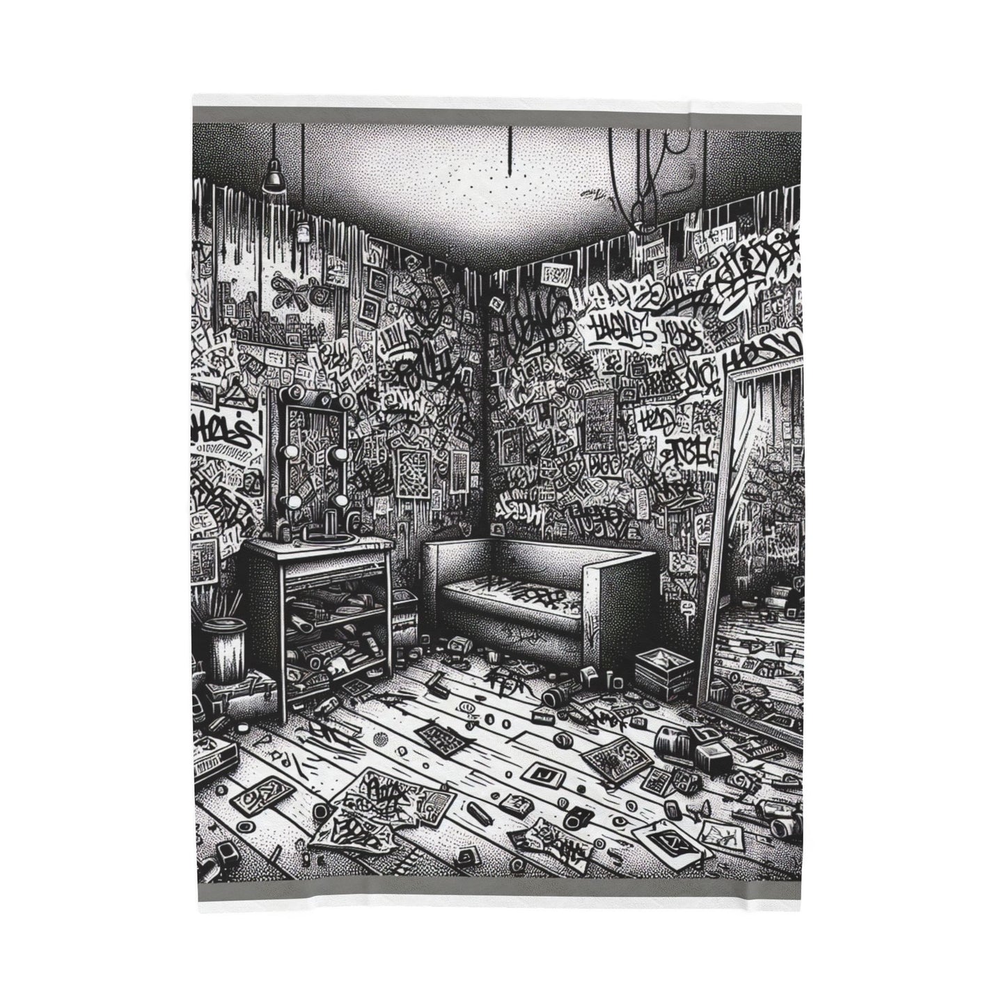 Graffiti Sanctuary - Plush Blanket