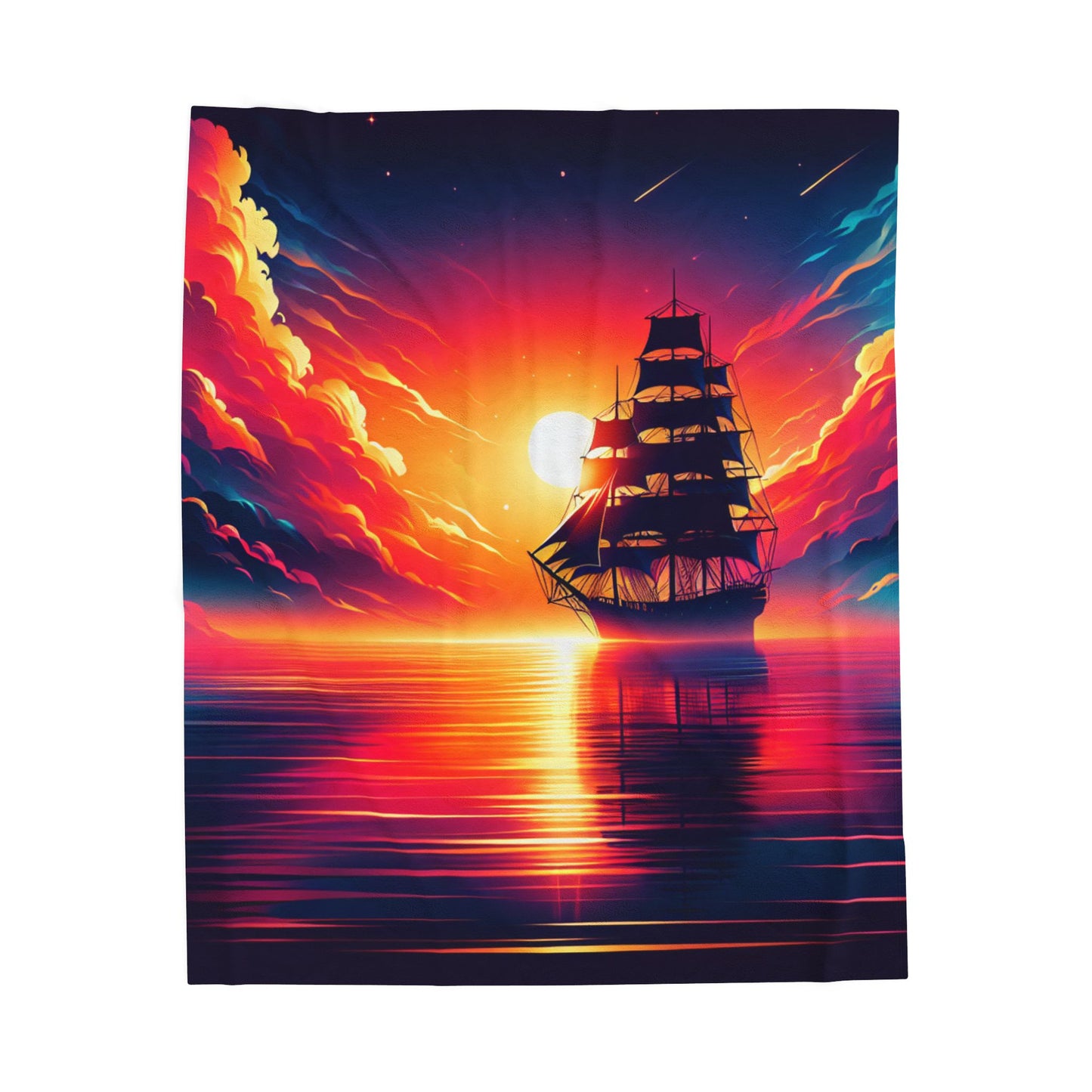 Voyage Into the Horizon - Plush Blanket