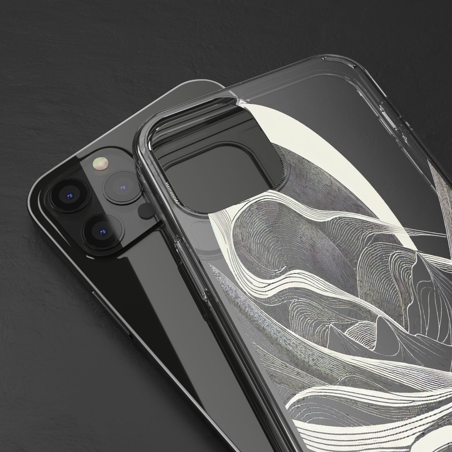 Journey Through the Curves - Clear Phone Case