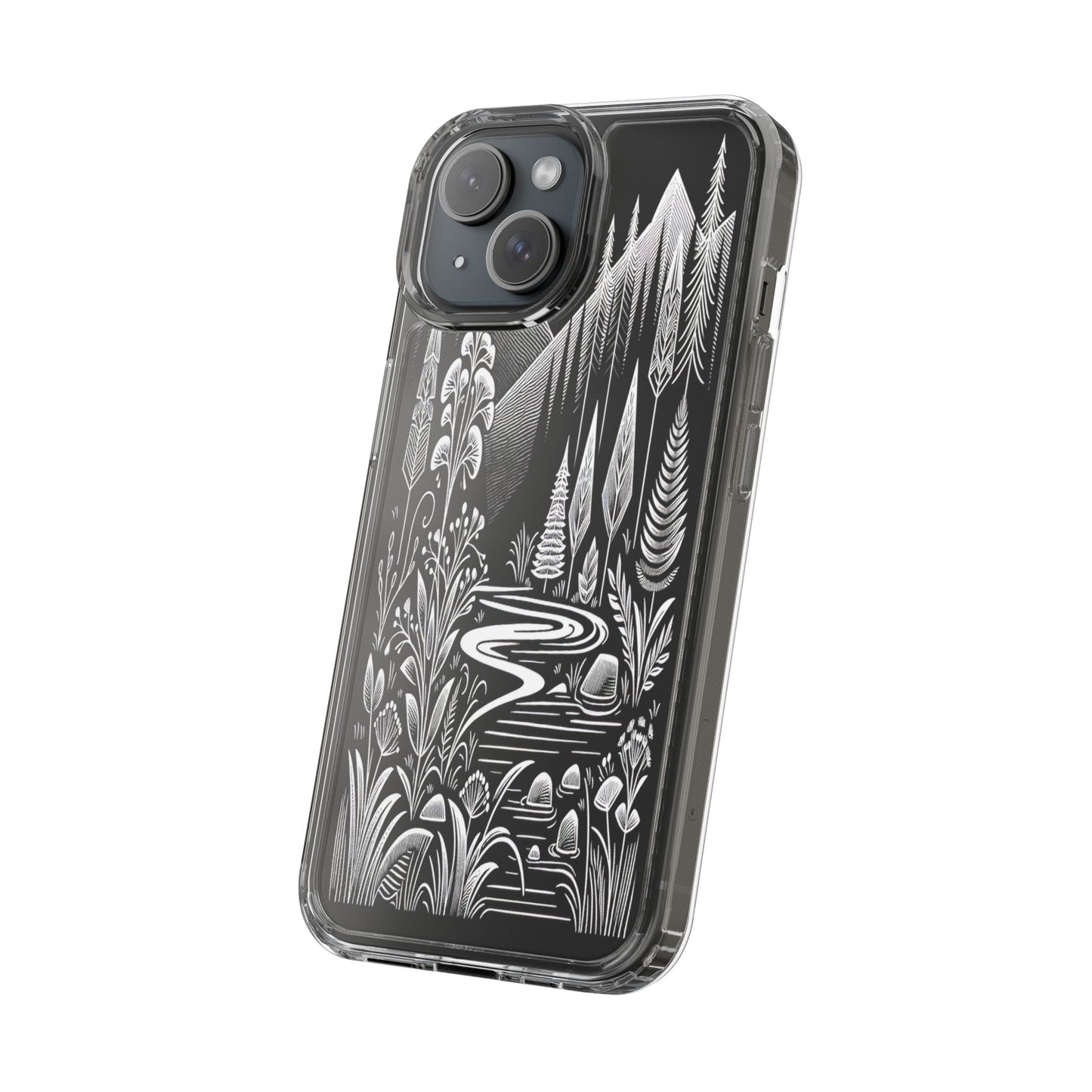 Transparent Alpine Wilderness Pathways Iphone Case Compatible With Iphone 16 15 14 - Clear Phone Cover