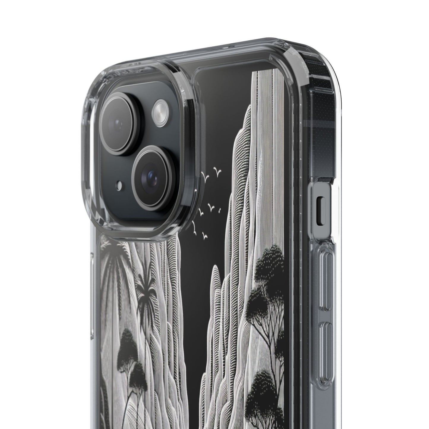 Transparent Journey Through the Cliffs Iphone Case Compatible With Iphone 16 15 14 - Clear Phone Cover