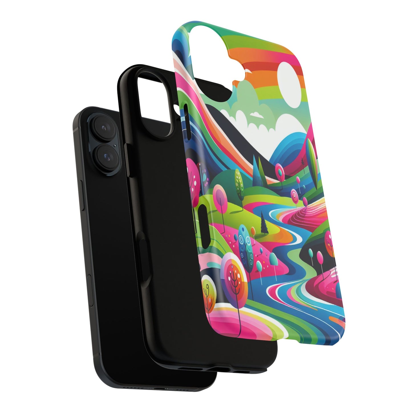 Colorful Landscape Journey - Phone Case