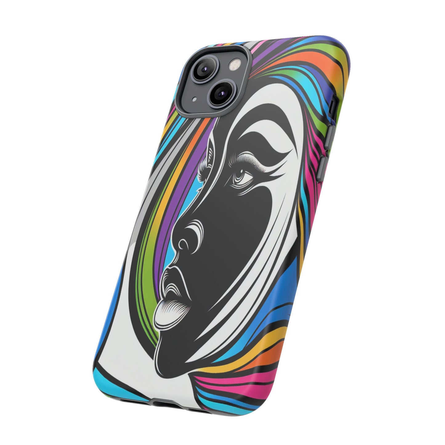 Colorful Portrait Fusion - Phone Case