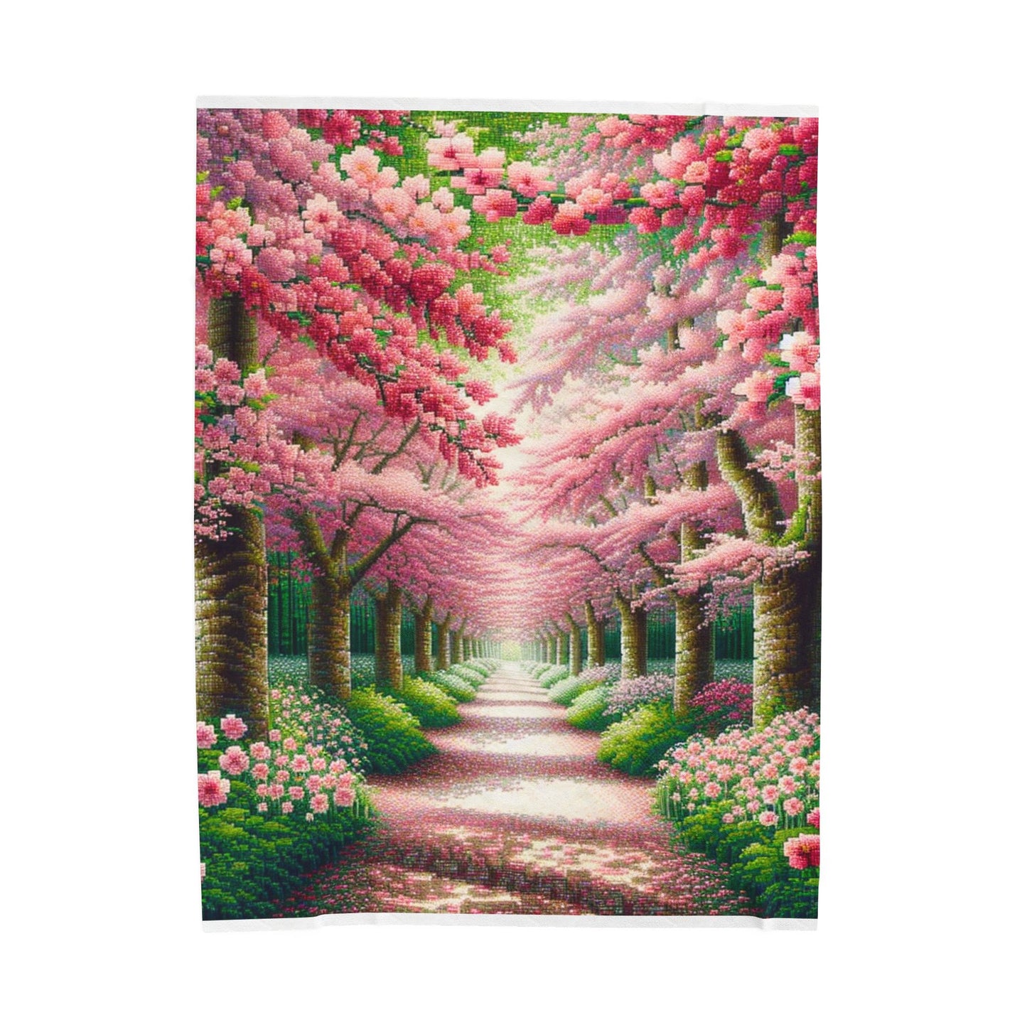 Pathway of Petals - Plush Blanket