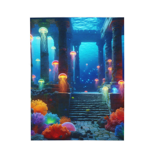 Undersea Illumination- Plush Blanket