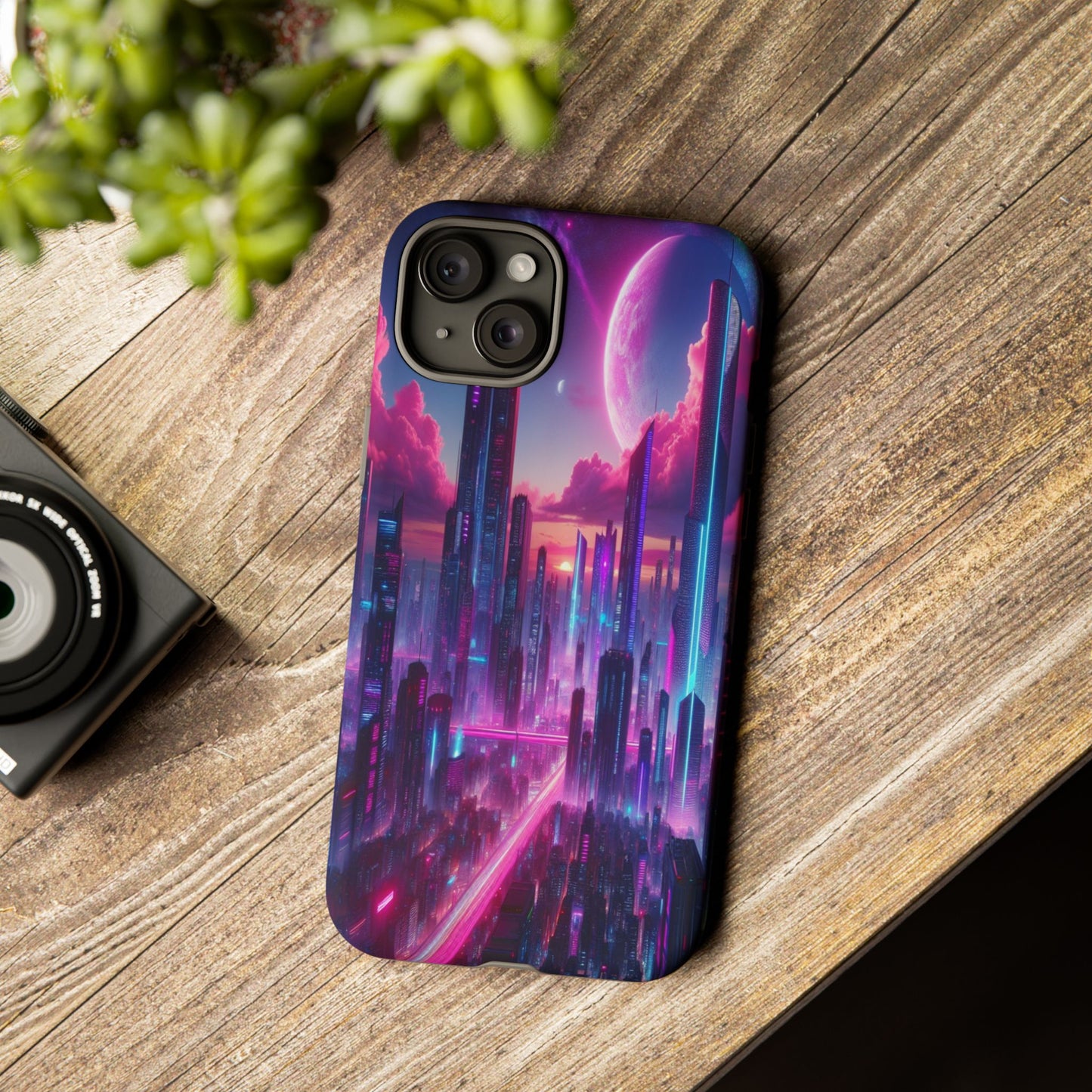 Futuristic Skyline Fantasy - Phone Case