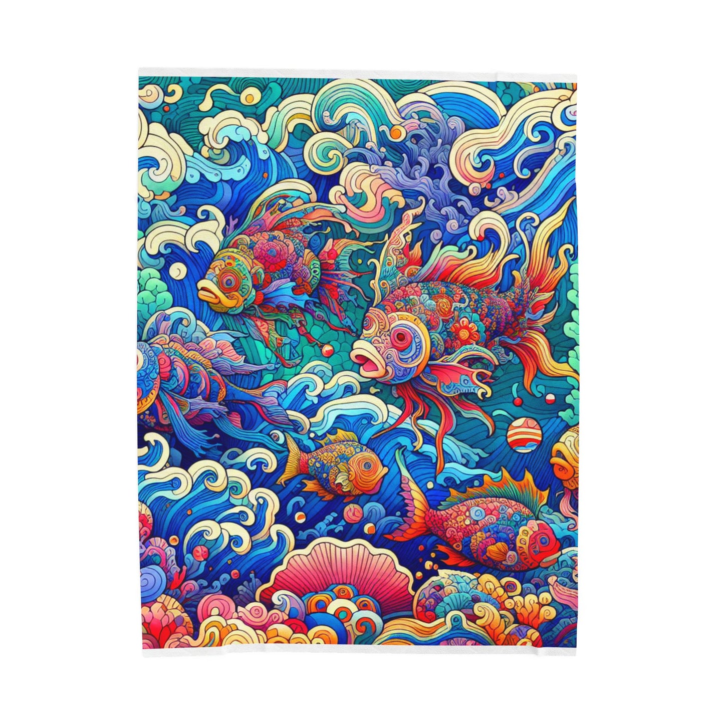 Marine Kaleidoscope - Plush Blanket