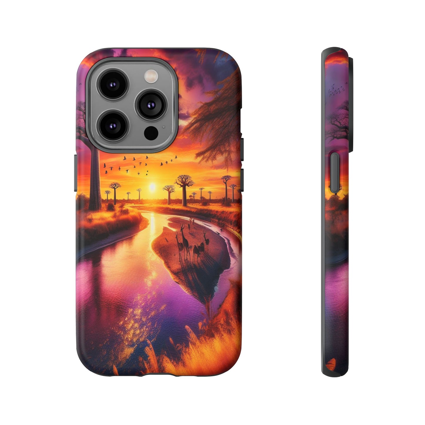 Journey Through Radiant Savannah - Phone Case