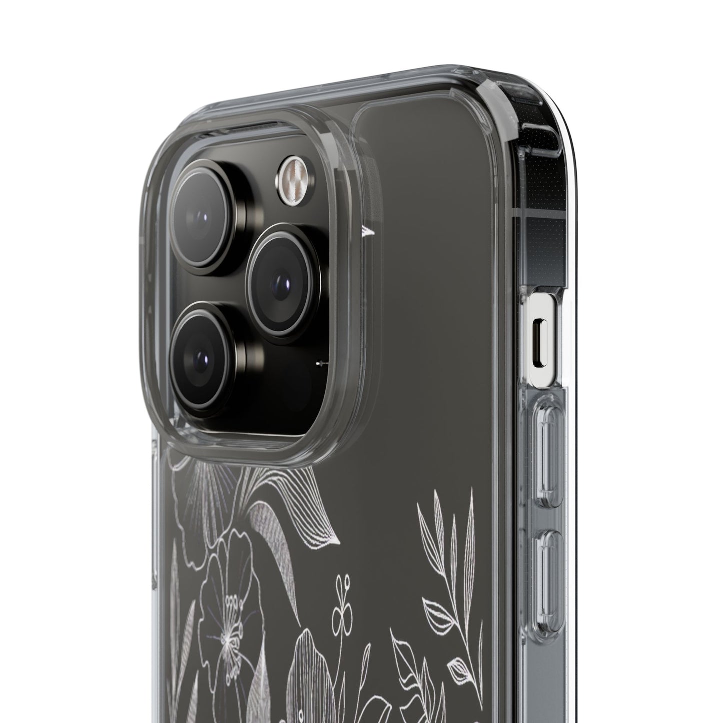 Transparent Petals in Motion Iphone Case Compatible With Iphone 16 15 14 - Clear Phone Cover