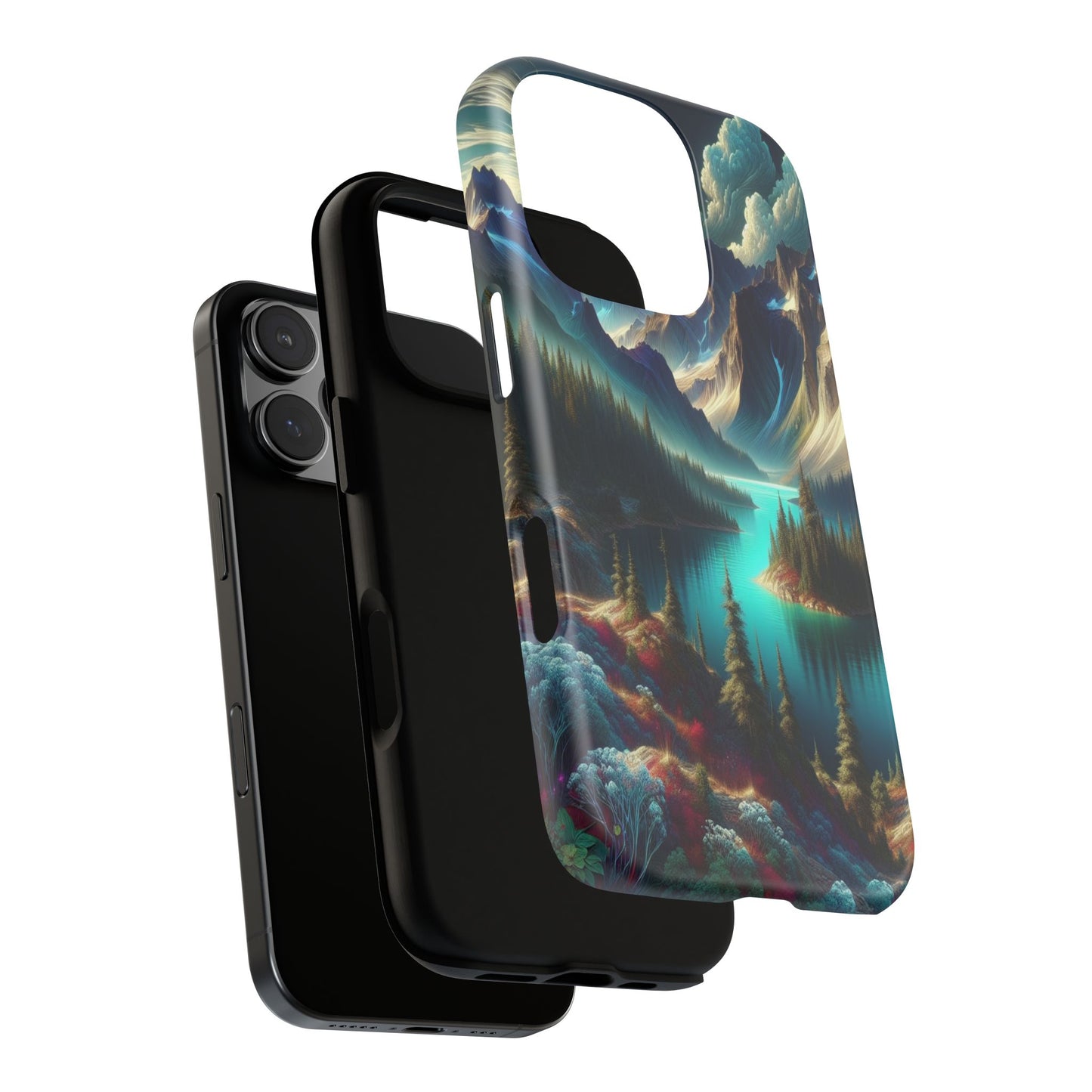 Custom ProtectiveMajestic Peaks and Tranquil WatersIphone Case Compatible With Iphone 16 15 14 - Phone Cover
