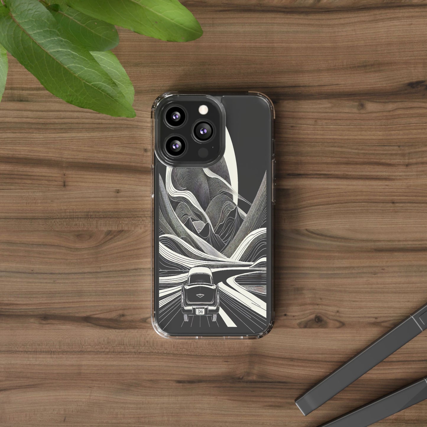 Journey Through the Curves - Clear Phone Case