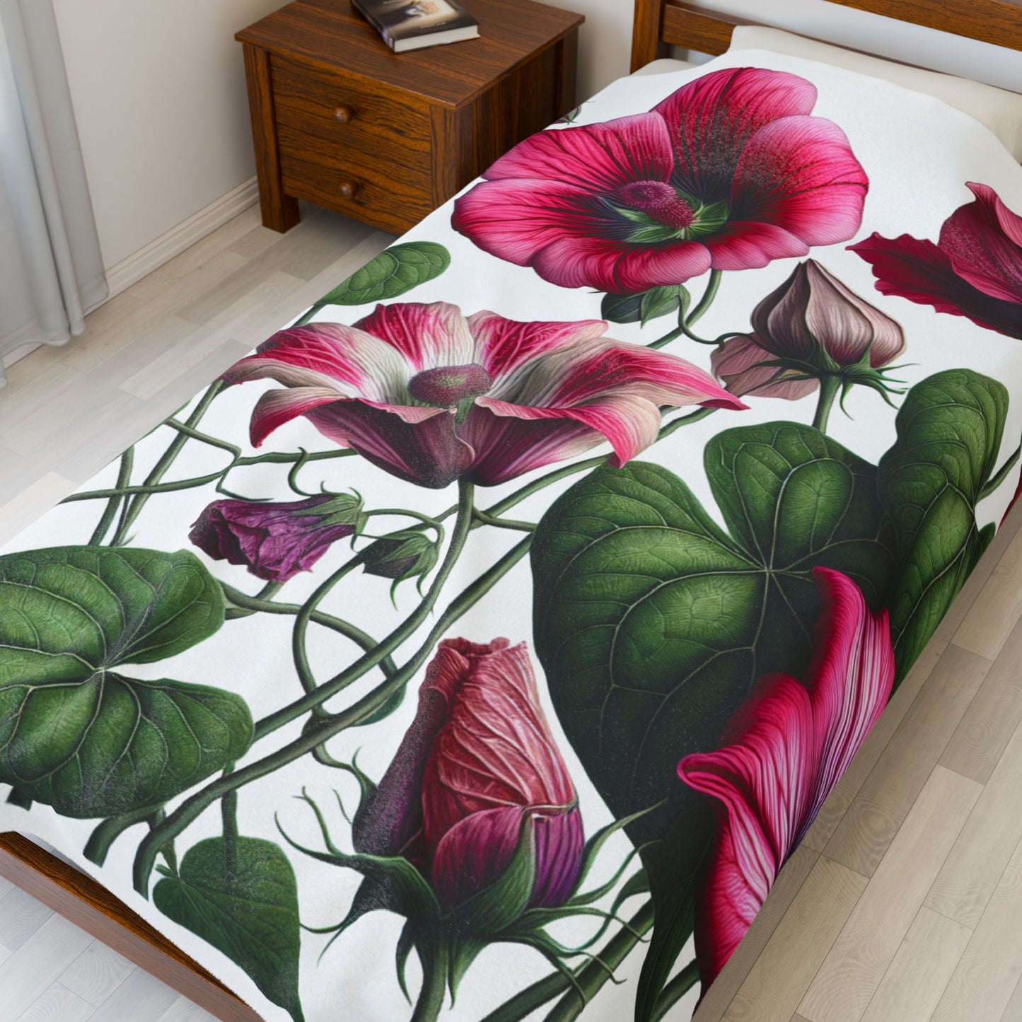 Petals and Heartstrings- Plush Blanket