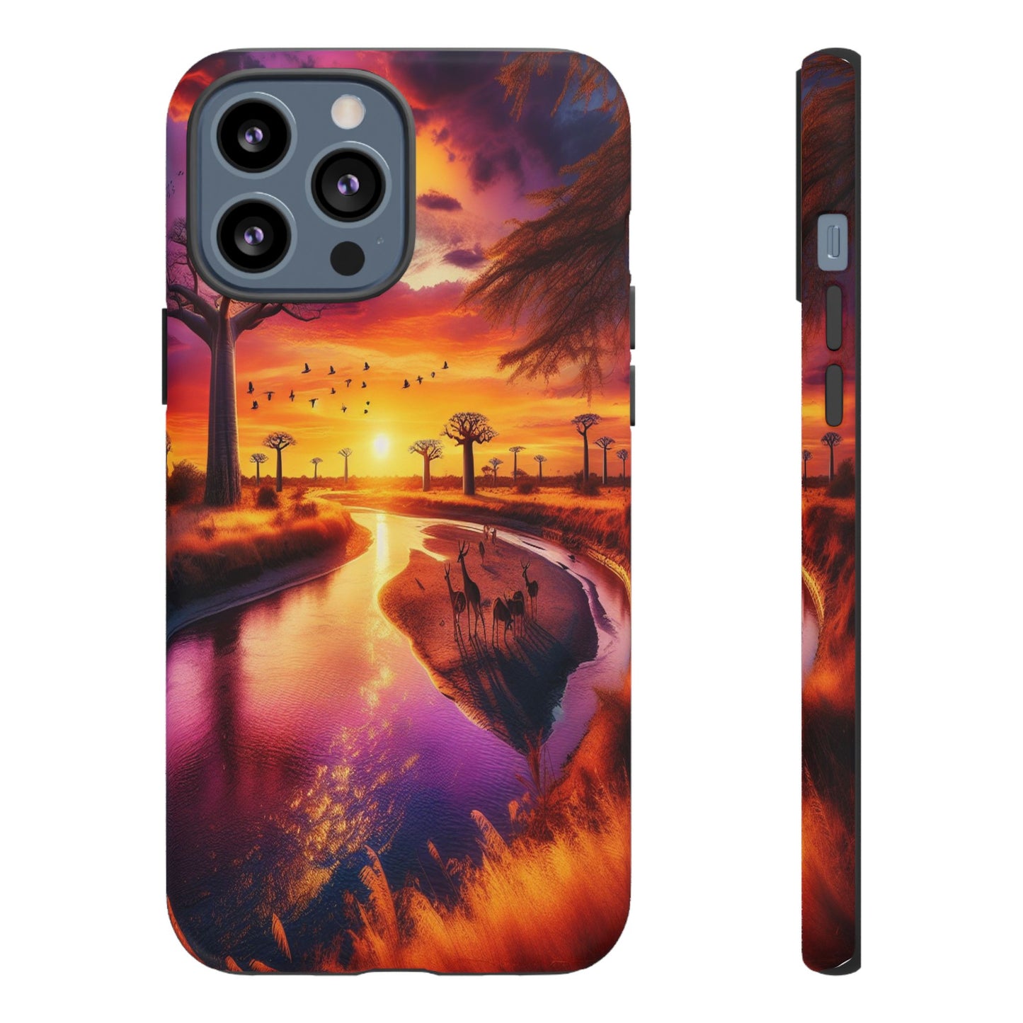 Journey Through Radiant Savannah - Phone Case