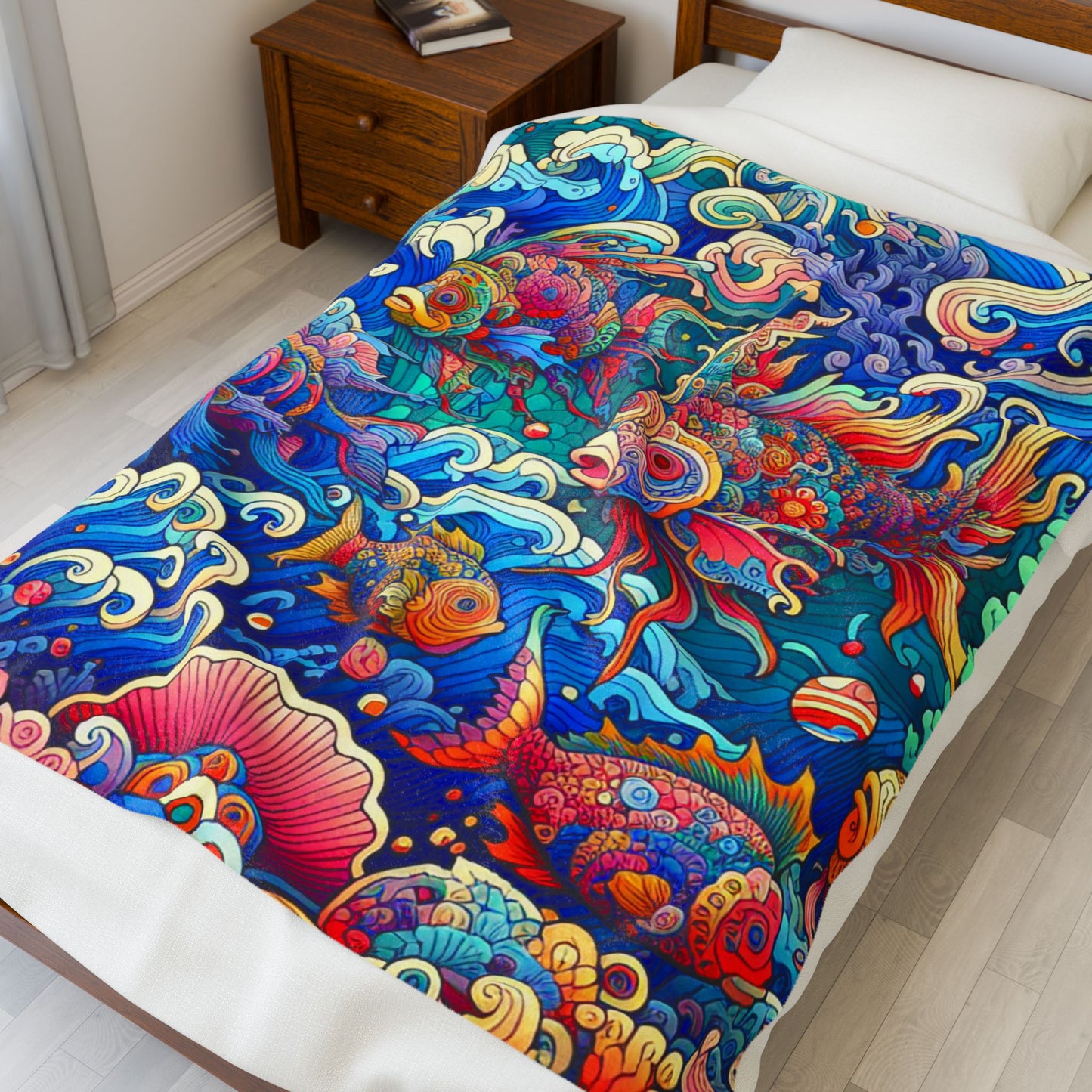 Marine Kaleidoscope - Plush Blanket