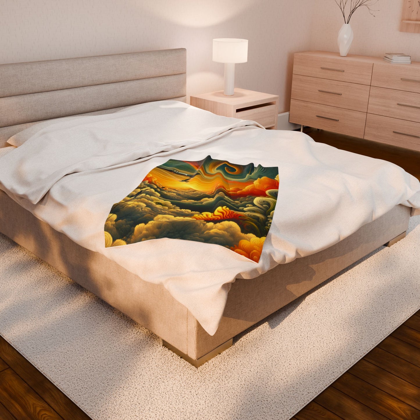 Painter's Dream in the Sky - Plush Blanket