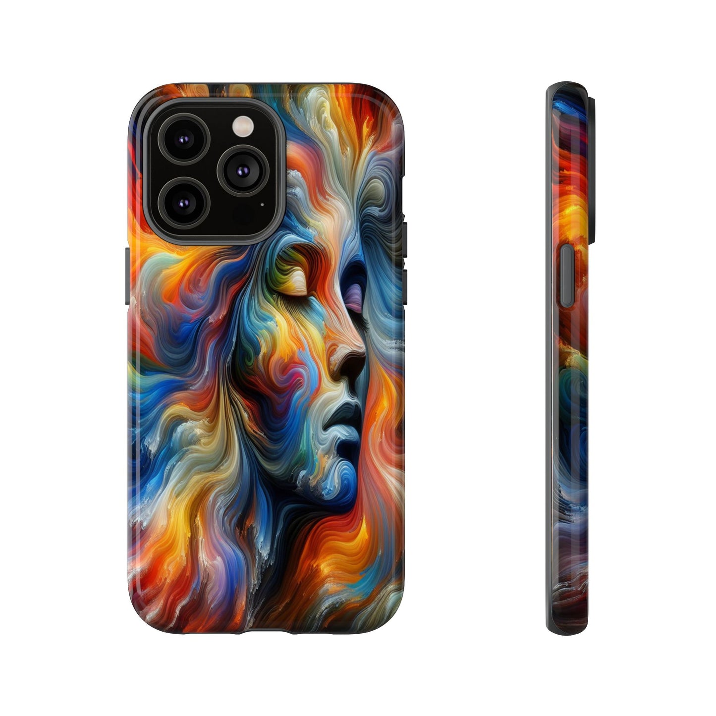 Custom Protective Whirlwind of Colors Iphone Case Compatible With Iphone 16 15 14 - Phone Cover
